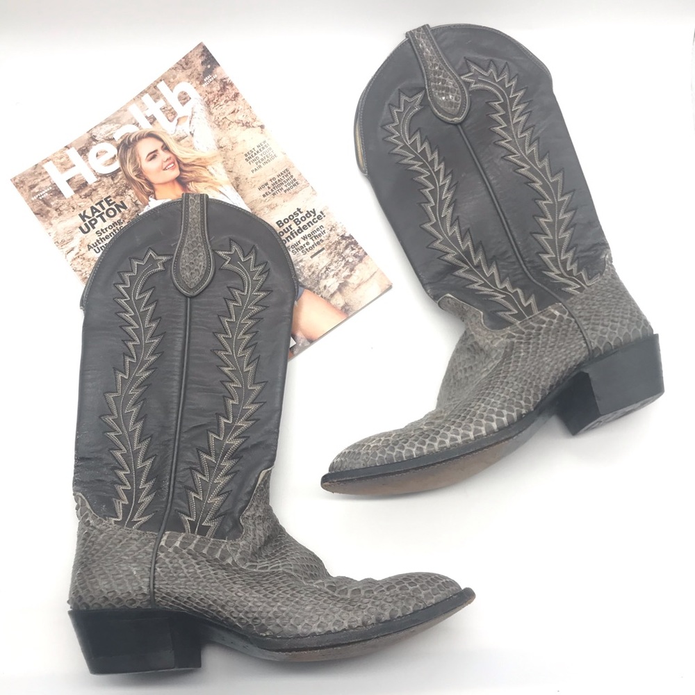 Hondo Cowgirl Boots gray size 6.5 C